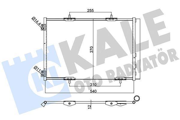 KLİMA RADYATÖRÜ KONDENSER CROSSLAND 2017 P207 2006 P208 2012-2019 P2008 2013 C3 2009 AIRCROSS 2017 C4 2014 DS3 2010 1.2-1.4-1.6 VTI-HDI-THP-PURETECH AL/AL 538X368X16 6455 EK 6455 HF 6455 HG - Image 1