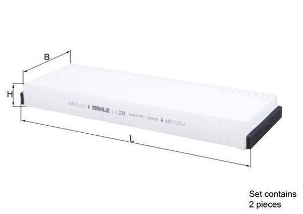 POLEN FİLTRESİ AUDI A6 2.0-2.4-2.8-3.0-3.2 2004-2011 2 Lİ SET 4F0898438 4F0819439A - Image 1