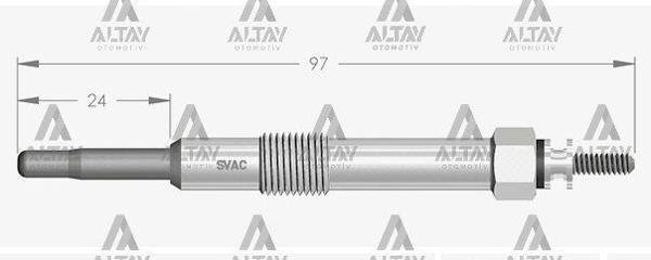 KIZDIRMA BUJİSİ (ISITMA) BRAVA 1.9 JTD / MAREA 1.9 JTD- 2.4 JTD / L-300 2.5 D-2.5 TD / ALFA 145 1.9 JTD / ALFA 156 2.4 JTD / ALFA 166 2.4 JTD 115 71734087 (10 ADET) - Image 1