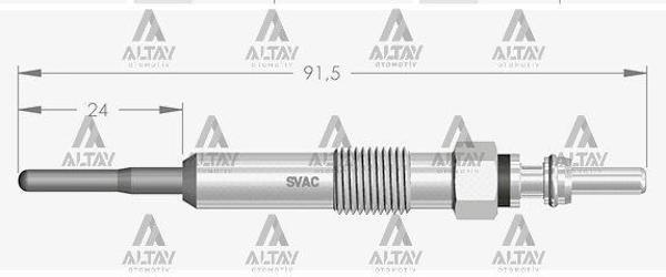 KIZDIRMA BUJİSİ (ISITMA) MEGANE 3 1.9 DCI / MEGANE CC 1.9 DCI / SCENIC 3 1.9 DCI / GRAND SCENIC 3 1.9 DCI / GRAND VITARA 1.9 DDIS 4,45 8200794920 (10 ADET) - Image 1