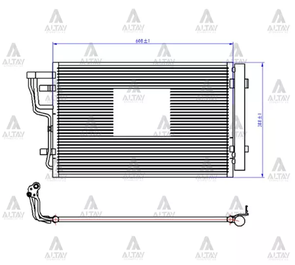 RADYATÖR KLİMA I-30 2007-2011 / CEED 2008-2011 BENZİNLİ BRAZING 97606 2H000 - Image 1