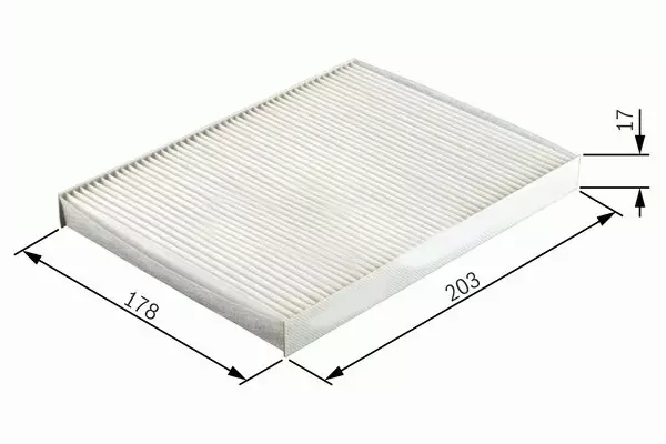 POLEN FİLTRESİ PANDA 2 1.1-1.2-1.3 JTD 2003 KA 2 2008 500C 1.3D 2009 CU2026 46723321 77366065 - Image 1