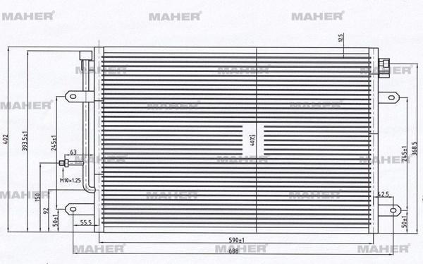 RADYATÖR KLİMA A4 2005-2009 (KURUTUCUSUZ) BRAZING 8E0260403T - Image 1