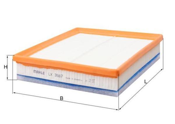 HAVA FİLTRESİ P208 P301 P308 P508 P2008 P3008 P5008 PARTNER 1.6 HDI 9802348680 3639671 SU001A3798 - Image 1