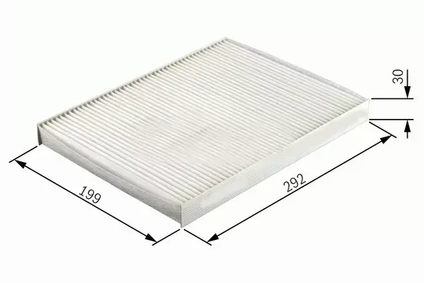 POLEN FİLTRESİ DİKDÖRTGEN ASTRA G 1998-2004 - ASTRA H 2004-2014 -ZAFIRA A 1998-2010 1.4-1.6-1.8-2.0T-165 1808610 6808606 90520689 13175553 - Image 1