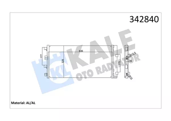 KLİMA KONDENSERİ DACIA DUSTER AL-AL 8200880551 921008028R - Image 1