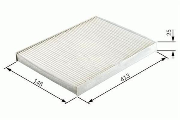 POLEN FİLTRESİ VECTRA B 1.6I-16I 165-1.8I 165-2.0-2.0I 165-2.5I 56-2.6I 56 1995-2002 1808607 90512779 90464424 - Image 1