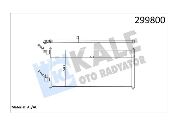KLIMA RADYATÖRÜ CONNECT 2002-2014 1.8 TDCI 1975-1990-110PS 2T1H19710AC 4488406 2T1H19710AB - Image 1