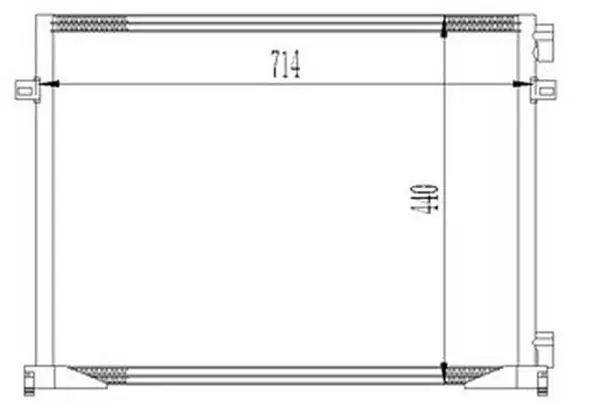 KLİMA RADYATÖRÜ KONDANSATÖRÜ RADYATÖRÜ RENAULT TRAFIC 2 2001-2014 OPEL VİVARO 2001-2014 1.9DCI 91168643 7700312901 8200073912 - Image 1
