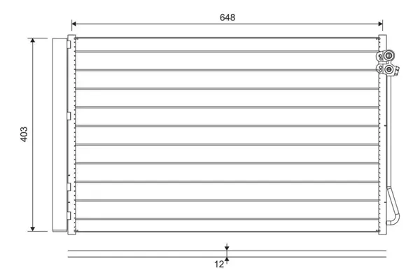 KLIMA RADYATORU MERCEDES W447 B907 B910 A4478350070 - Image 1