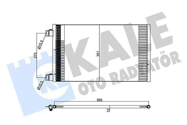 KLIMA RADYATORU MERCEDES CITAN W415 2012 . RENAULT KANGOO 2 2008 A4155000054 8200455795 - Image 1