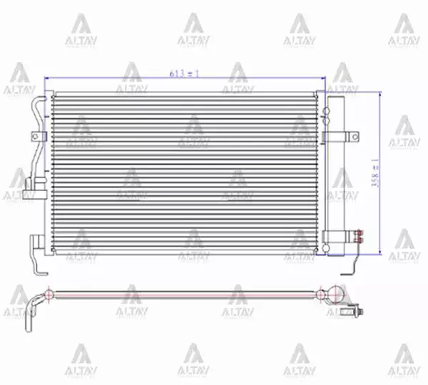 RADYATÖR KLİMA ELANTRA 2001-2007 BRAZING 97606 2D000 - Image 1