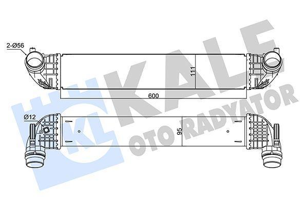 INTERCOOLER OPEL ASTRA K INTERCOOLER AL/BRZ 600101111095 13356681 39109103 39185908 - Image 1