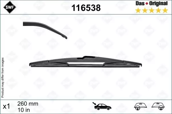 SILECEK SUPURGESI ARKA 260MM MERCEDES B-CLASS W246 2011-2018 . RENAULT CAPTUR 2020 SWF A2468201045 287903260R - Image 1