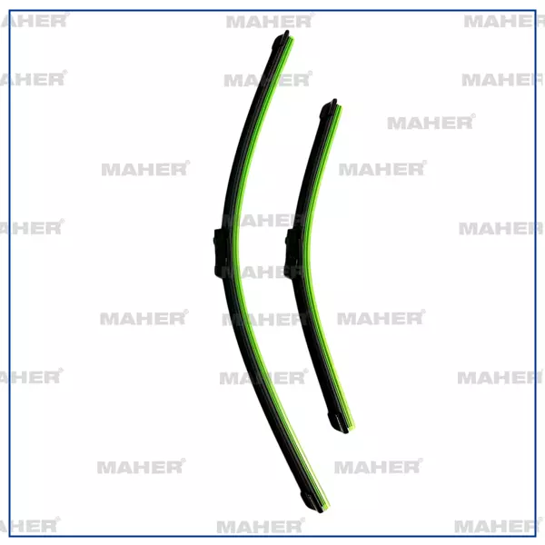 SILECEK SÜPÜRGESI TAKIM POLO 2009-2017 / A1 2010 / TOLEDO 2012 / FABIA 2014 / RAPID 2012 16MM BUTON 24+16 A555S (600MM+400MM) 6R1998002 - Image 1