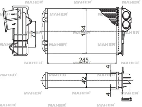 RADYATÖR KALORİFER 206 1998-2006 MEKANİK 6448G3 - Image 1