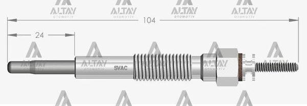 KIZDIRMA BUJİSİ (ISITMA) LAND CRUISER 3.0 TD / LAND CRUISER PRADO 3.0 D-4D / PICNIC 2.2 D / 4 RUNNER 3.0 TD 115 1985067020 (10 ADET) - Image 1