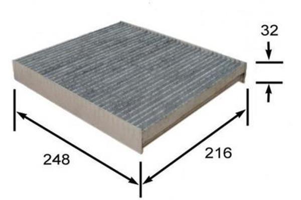 POLEN FILTRESI MERCEDES G-CLASS W461 W463 . AUDI A2 . SEAT CORDOBA IBIZA . SKODA FABIA . VW POLO KARBONLU A4638300018 6Q0820367 - Image 1