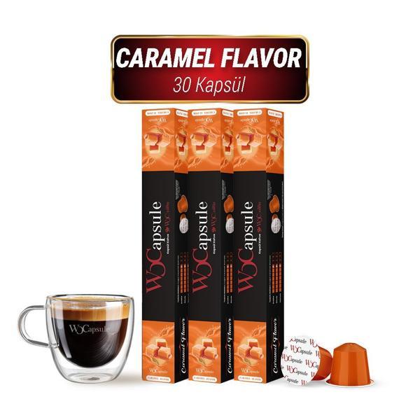 WOCapsule Caramel Nespresso Uyumlu Kapsül Kahve 30'lu Avantaj Paketi - Image 1