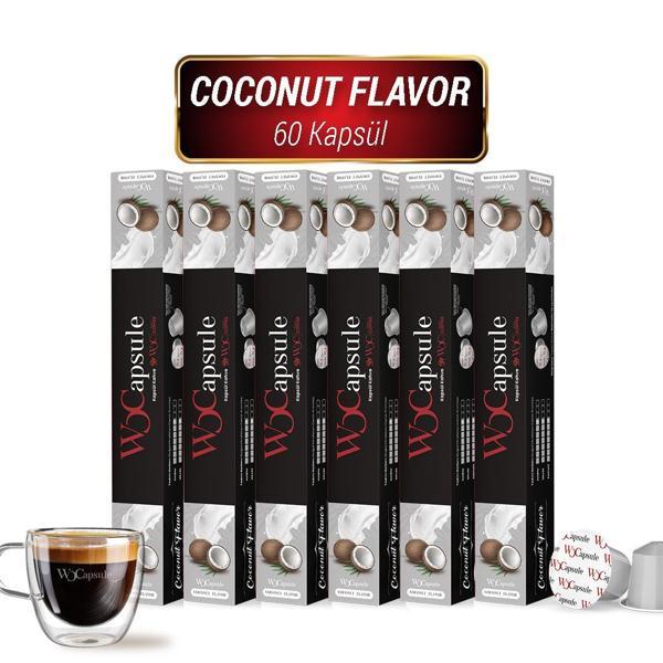 WOCapsule Coconut Nespresso Uyumlu Kapsül Kahve 60'lı Avantaj Paketi - Image 1