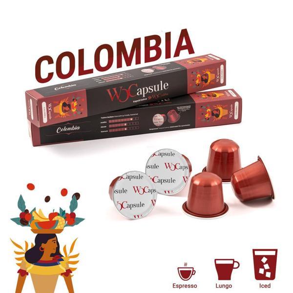 Wocapsule Colombia Nespresso Uyumlu Kapsül Kahve 10'lu Kutu - Image 1