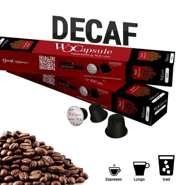 Wocapsule Decaf Nespresso Uyumlu Kapsül Kahve 10'lu Kutu - Image 1
