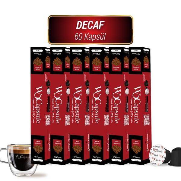 WOCapsule Decaf Nespresso Uyumlu Kapsül Kahve 60'lı Avantaj Paketi - Image 1