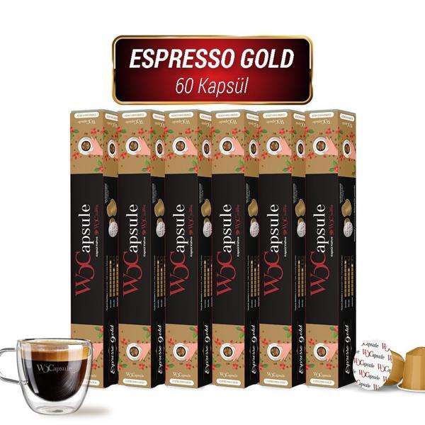 WOCapsule Espresso Gold Nespresso Uyumlu Kapsül Kahve 60'lı Avantaj Paketi - Image 1