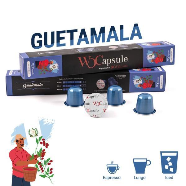 Wocapsule Guatemala Nespresso Uyumlu Kapsül Kahve 10'lu Kutu - Image 1
