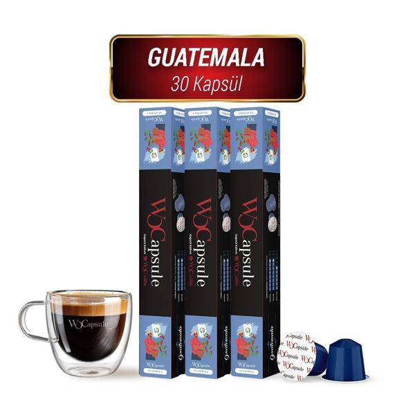 WOCapsule Guatemala Nespresso Uyumlu Kapsül Kahve 30'lu Avantaj Paketi - Image 1