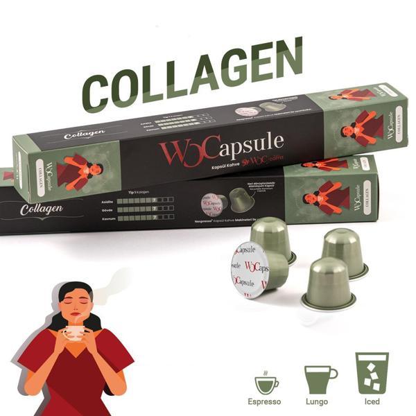 Wocapsule Kolajen Nespresso Uyumlu Kapsül Kahve 10'lu Kutu - Image 1