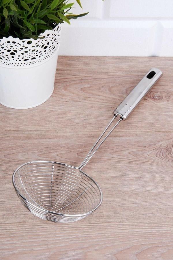 Lucid E Commerce Kızartma Kevgiri, Yağ Süzgeci, Çelik Tel Kevgir - Image 1