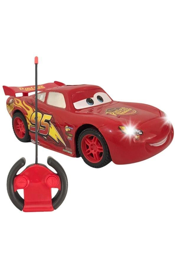 Tukashopping Cars Uzaktan Kumandalı Pilli Işıklı Şimşek Mcqueen 2 Fonksiyon Gidiş-Geliş  - Image 1