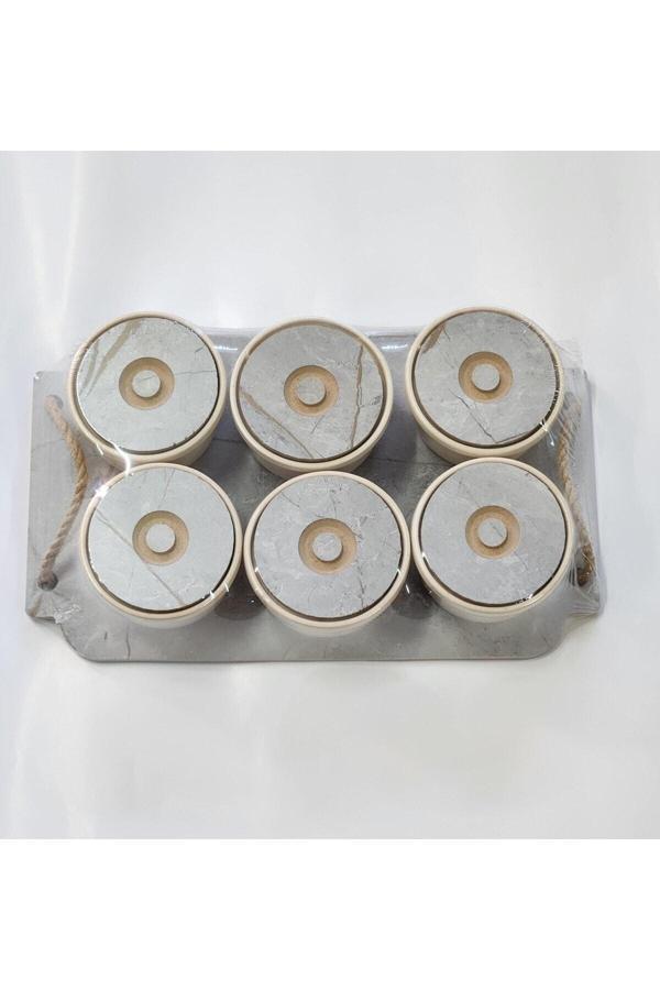 Hauspec Dijital Desen 6 Lı Kahvaltılık - Image 1