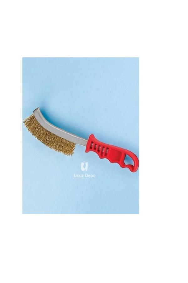 Ucuz Depo Plastik Saplı Tel Fırça Mangal Fırçası - Image 1
