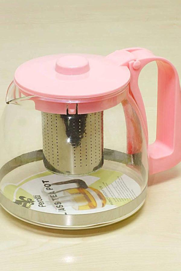 Mutfak Zamanı Çelik Süzgeçli Cam Demlik 9450120191378 - Image 1