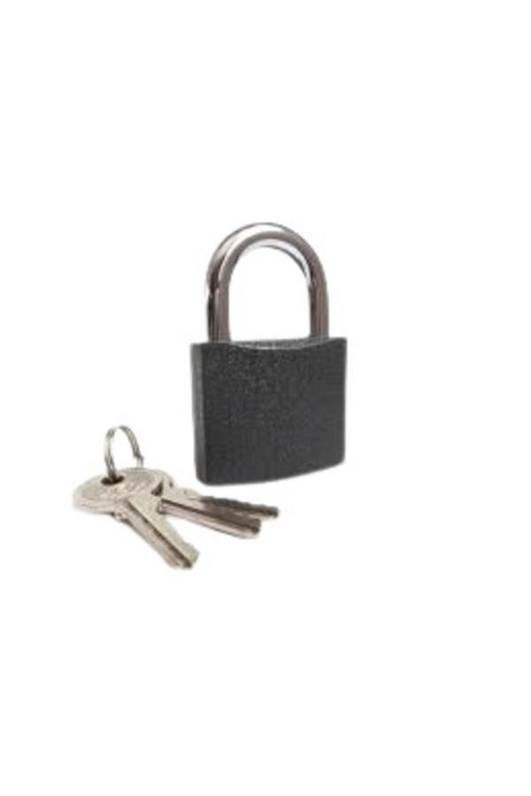 Homatrade  3 Adet Tudor Asma Kilit Gri Kısa 38Mm Bx6| New Year - Image 1