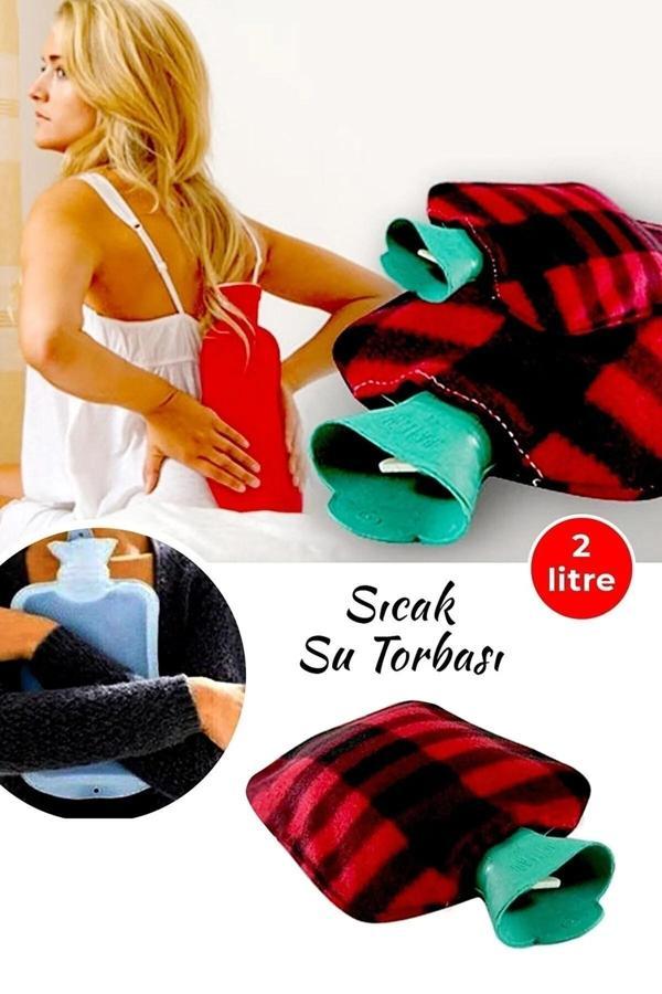 Bernoullı 2 Adet Polar Kılıflı Termofor Sıcak Su Torbası - Image 1