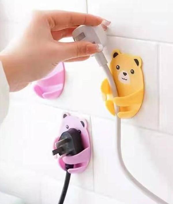 Ayıcık Desenli Çok Amaçlı 4 lü Fiş Tutucu (5060) - Image 1