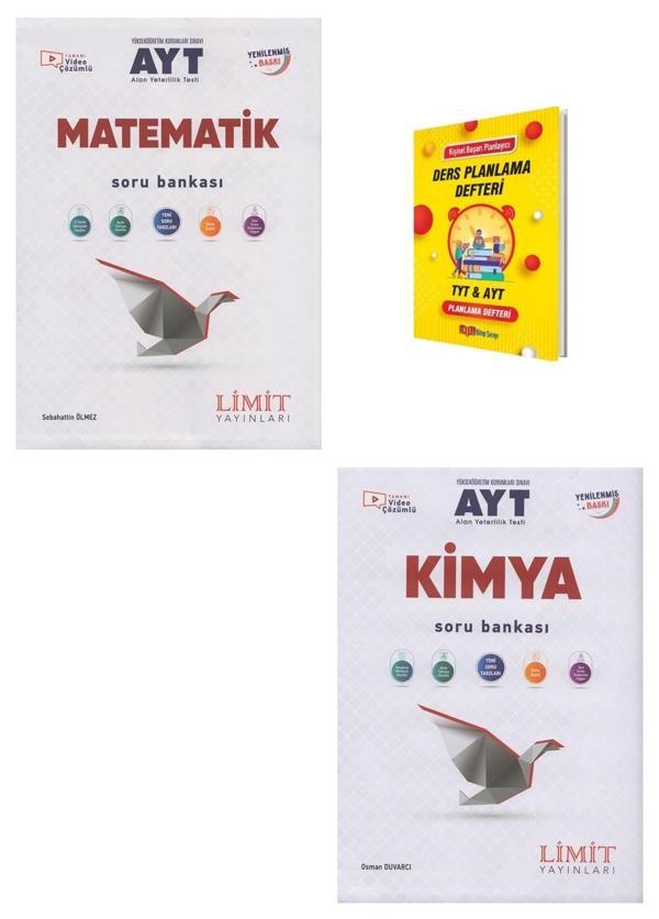 Limit AYT Matematik ve Kimya Soru Bankası + Planlama Defteri - Limit Yayınları - Image 1