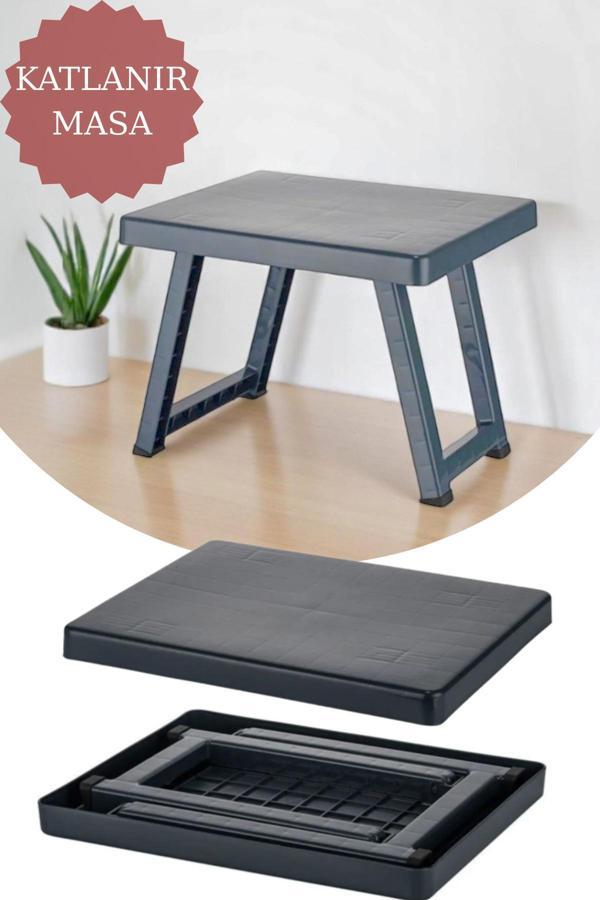 Mutfaksultani Portatif Plastik Piknik Sehpası Katlanabilir Bahçe - Balkon - Kamp Masası | Katlanır Sehpa - Image 1