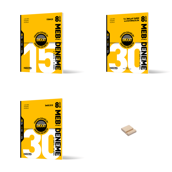 Hız LGS 8. Sınıf Türkçe İnkılap ve İngilizce MEB Uyumlu Deneme Sınavı 3lü Set + Telefon Standı - Hız Yayınları - Image 1