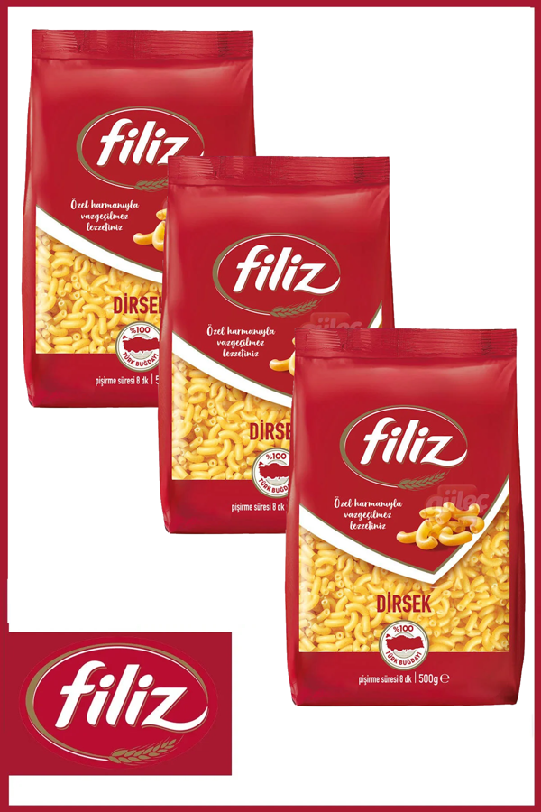 Filiz Dirsek Makarna 500 gr X 3 Adet - Image 1