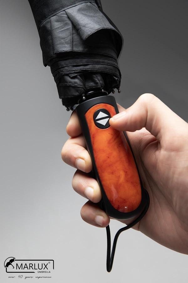 Marlux Yarı Fiber 8 Telli Rüzgar Koruma Ters Dönebilir Kırılmaz Telli Tam Otomatik Siyah Şemsiye M21MAR717R01 - Image 1