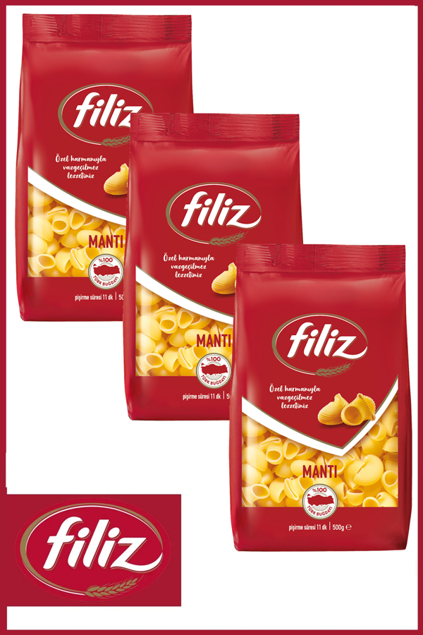 Filiz Mantı Makarna 500 gr X 3 Adet - Image 1