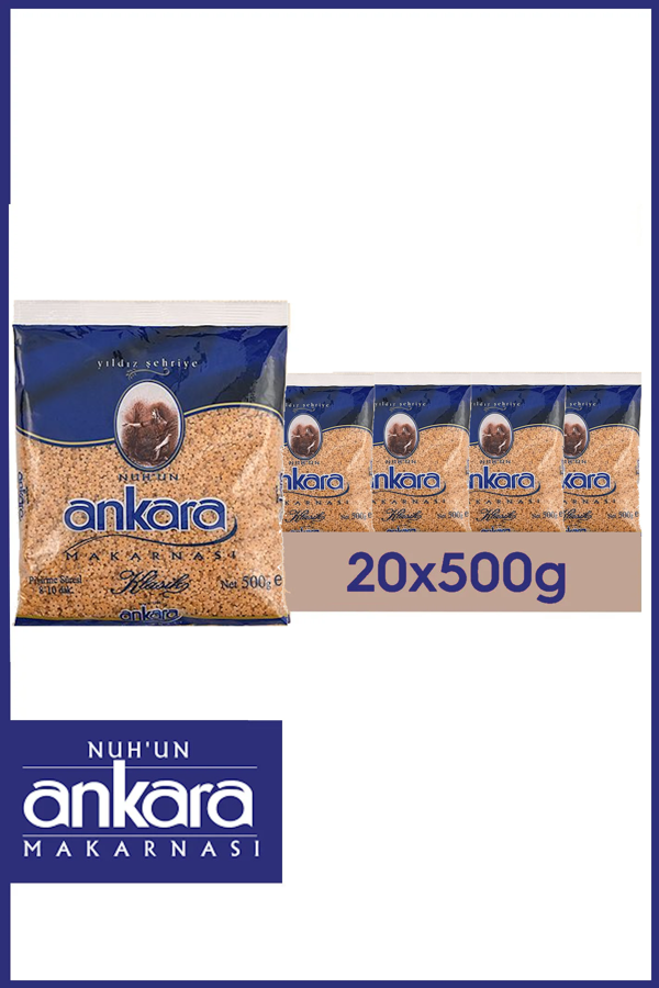 Nuh'un Ankara Yıldız Şehriye Makarna 500 gr x 20 Adet - Image 1