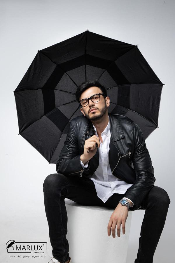 Marlux Siyah Çift Katlı Protokol Unisex Şemsiye M21MAR207CKR001 - Image 1