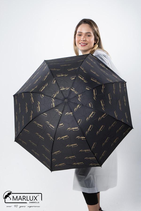 Marlux Siyah Atatürk İmza Desenli Unisex Şemsiye M21MAR106R001 - Image 1