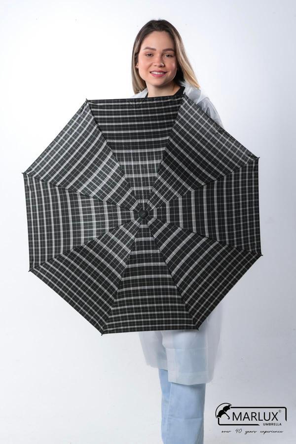 Marlux Siyah Ekoseli Kadın Şemsiye M21MAR358R001 - Image 1