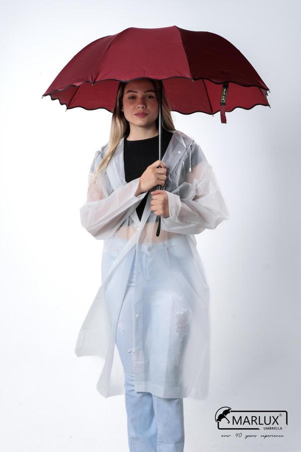 Marlux Bordo Mini Puantiye Kadın Şemsiye M21MAR301R001 - Image 1